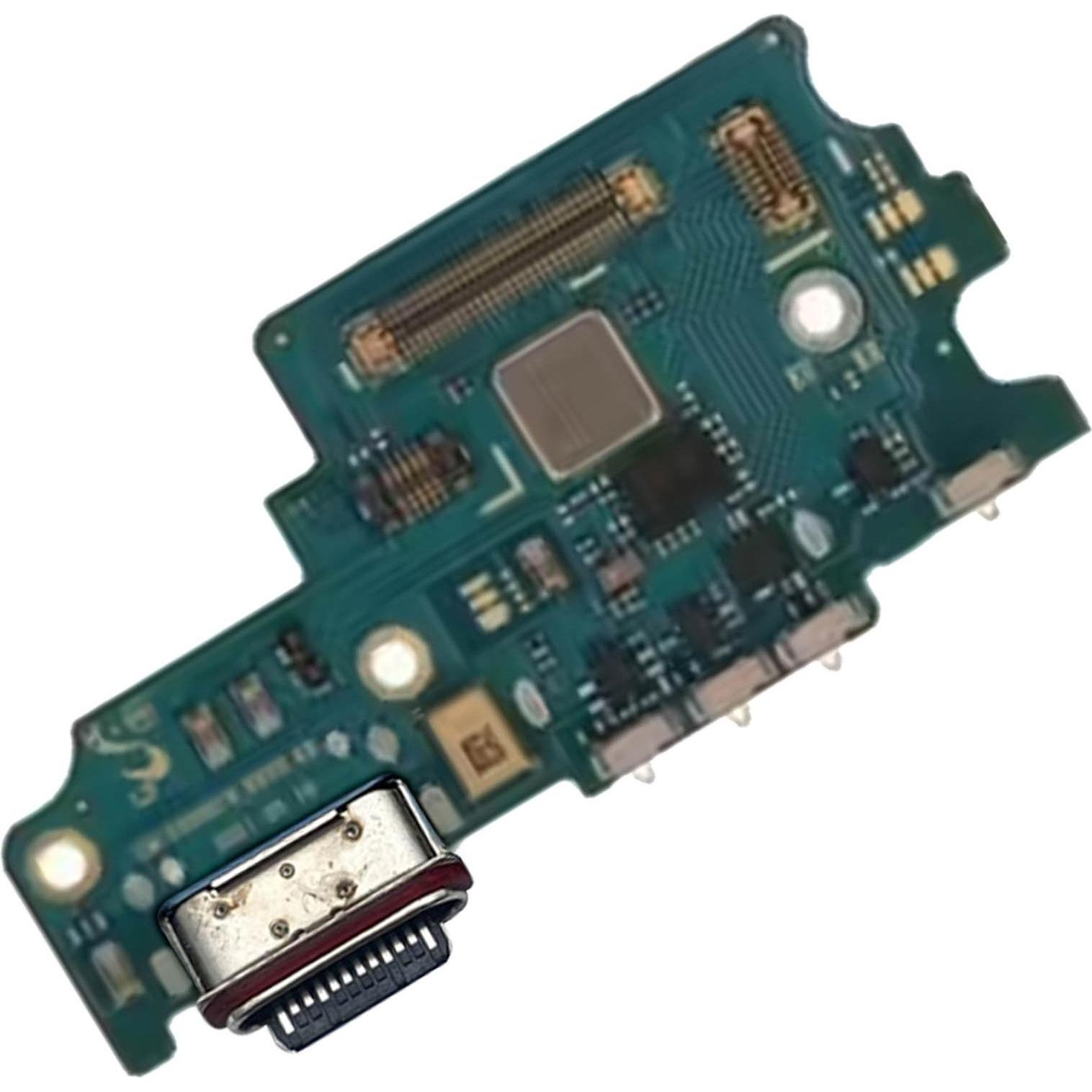 Bild von Clappio Ersatzteil Ladebuchse, USB-C Stecker + Mikrofon + SIM-Kartenleser (Galaxy S21 FE), Mobilgerät Ersatzteile, Schwarz