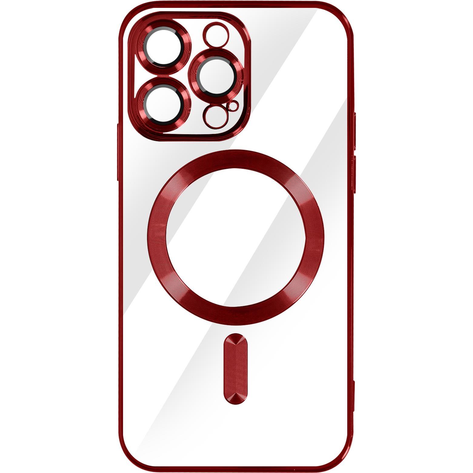 Bild von Avizar Chrom Handyhülle Series (Apple iPhone 14 Pro Max), Smartphone Hülle, Rot
