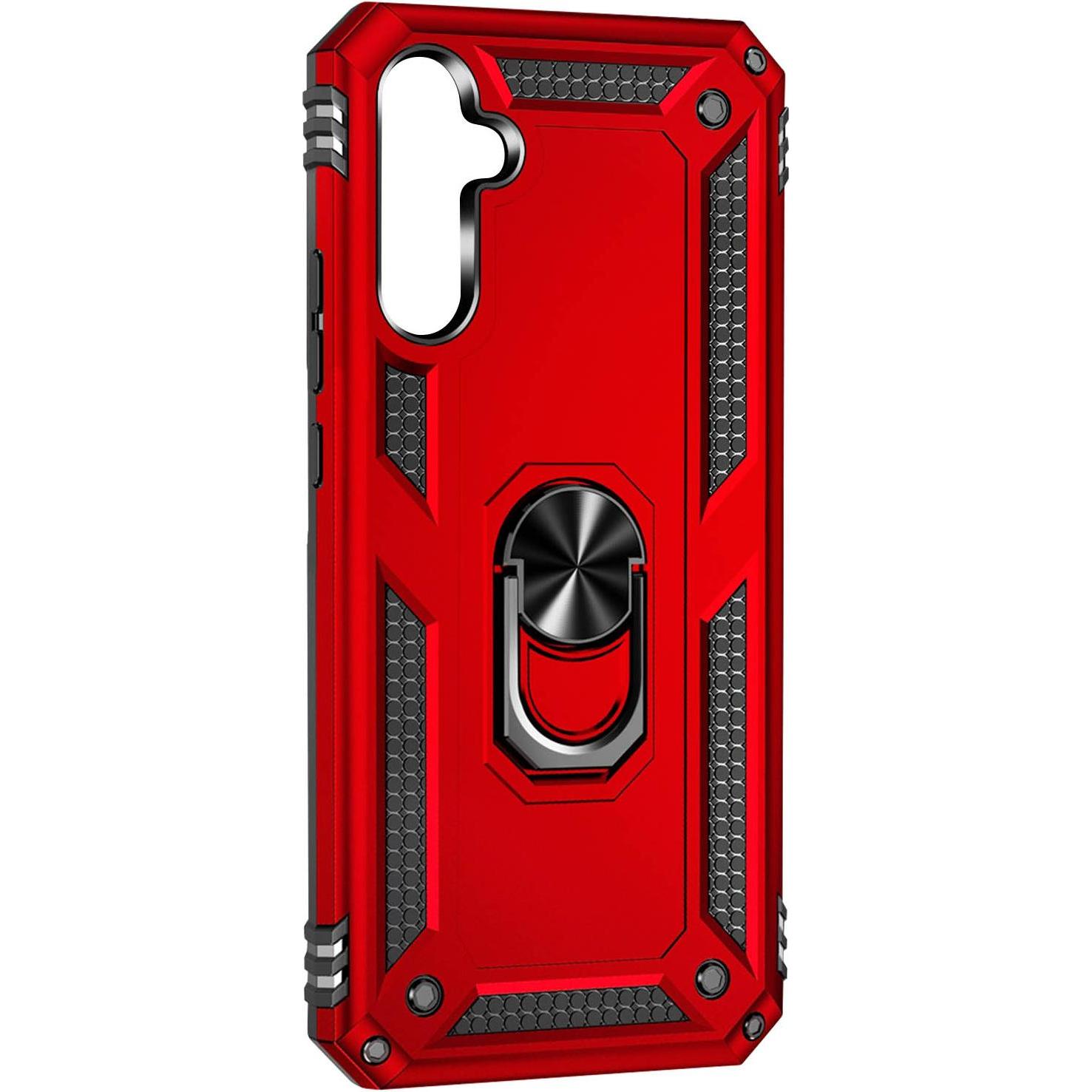 Bild von Avizar Stossfeste Handyhülle mit Ring Series (Samsung Galaxy A54 5G), Smartphone Hülle, Rot