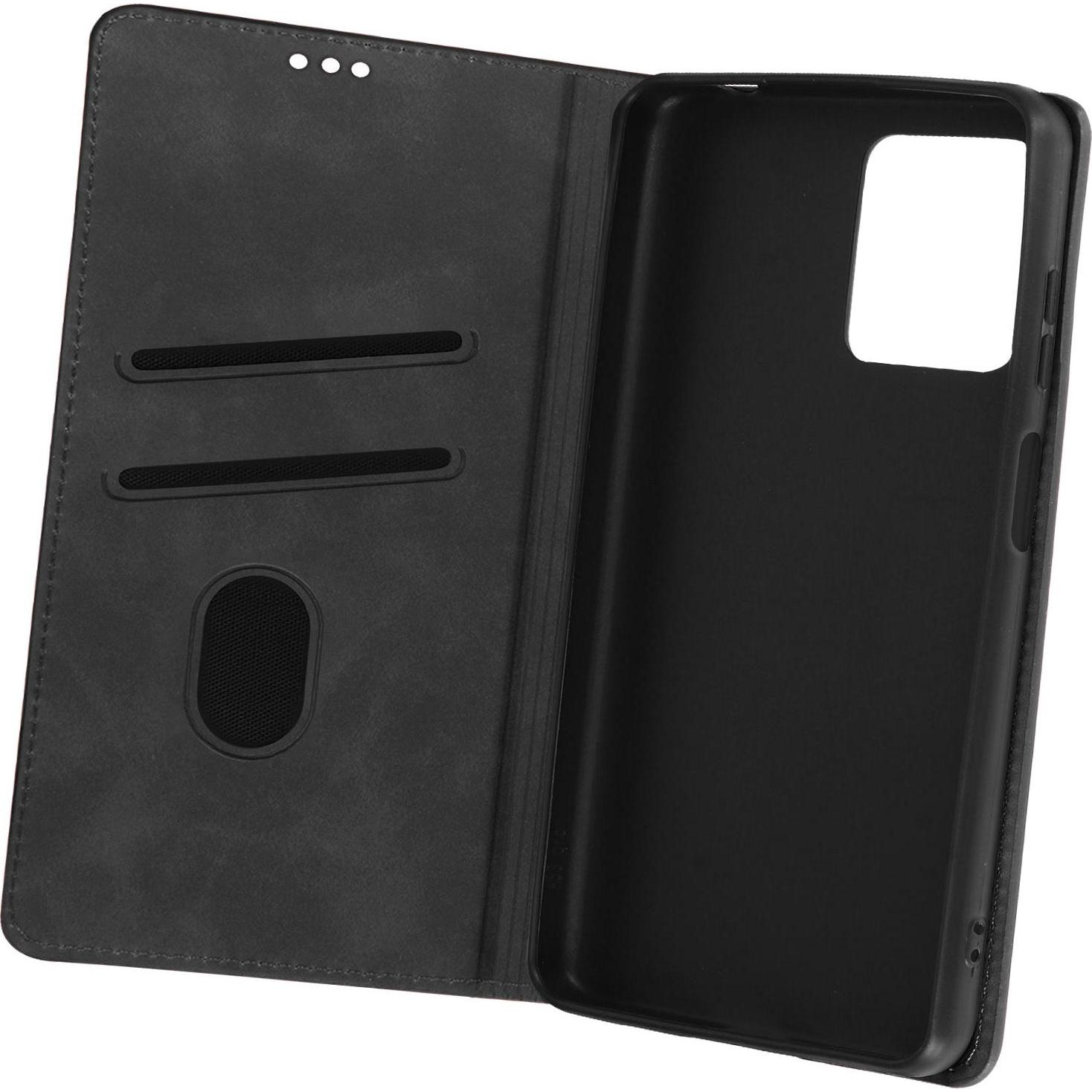 Bild von Avizar Soft Touch Kunstlederhülle Series (ZTE Blade A53 Pro), Smartphone Hülle, Schwarz