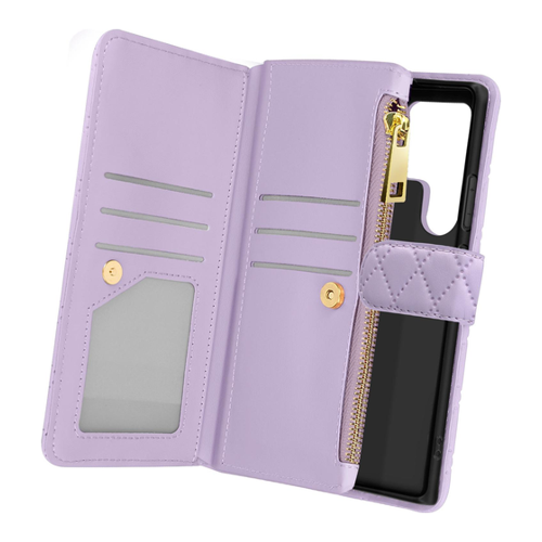 Bild von Avizar Quilted Charm Wallet Cover für Samsung Galaxy S24 Ultra – Schick und Funktional