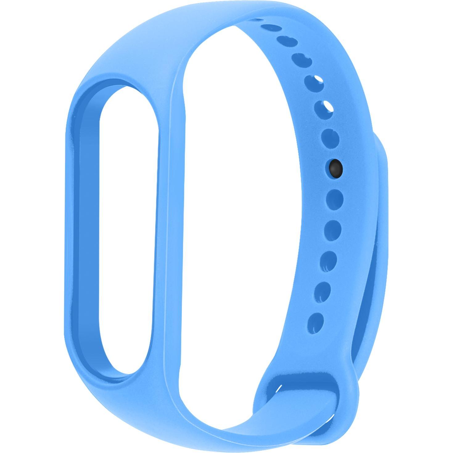 Bild von Avizar Soft Touch Armband (Silikon, Mi Band 6, Mi Band 5, Mi Band 7), Uhrenarmband, Blau