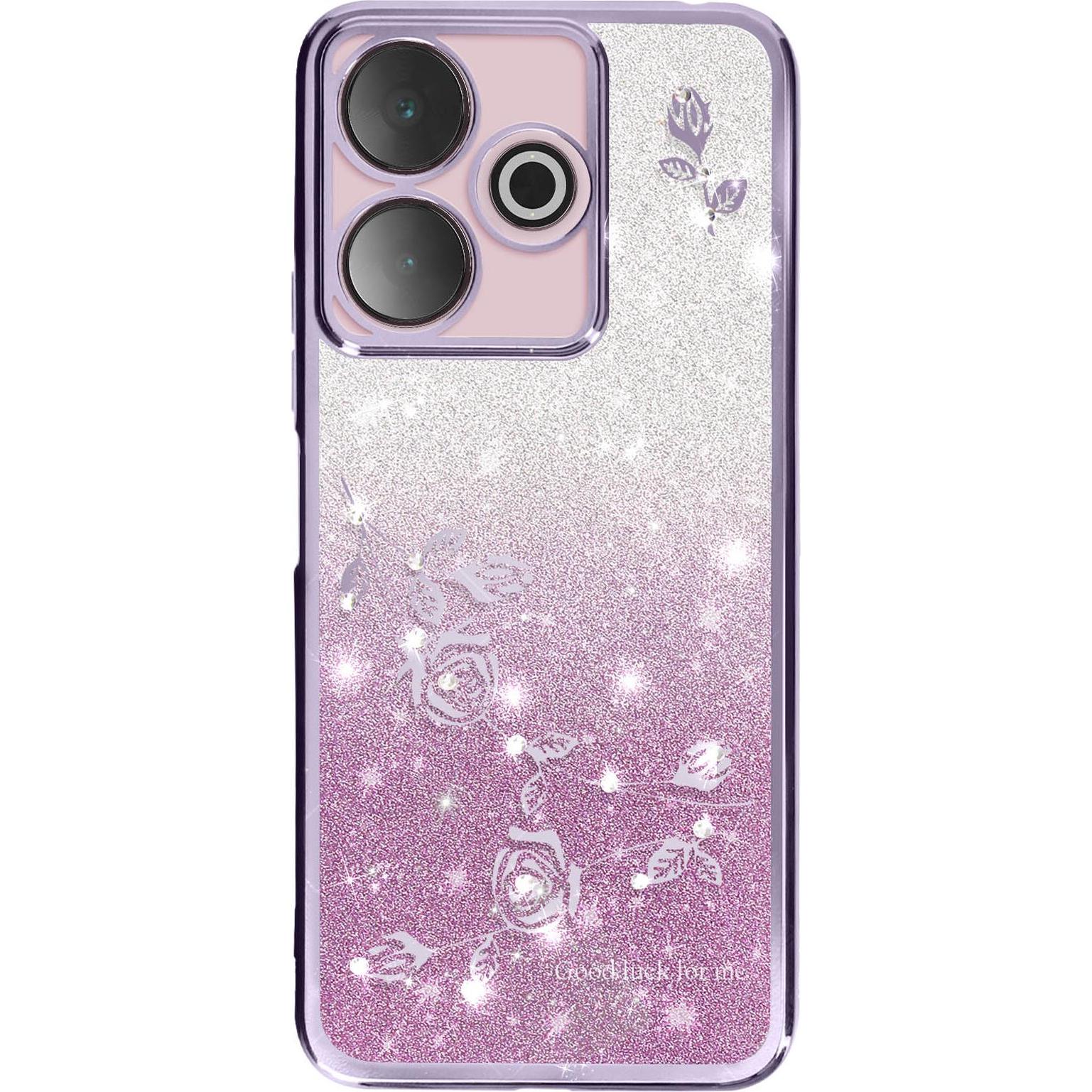 Bild von Avizar Glitter & Bloom Case Series (Xiaomi Redmi 13), Smartphone Hülle, Violett