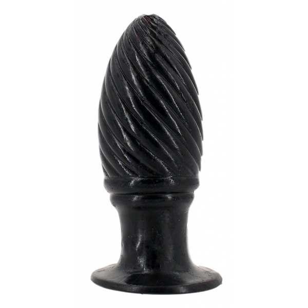 Bild von Rampy Plug 11,0x4,3cm, gerillter Anal Plug mit Sockel Saugfuß