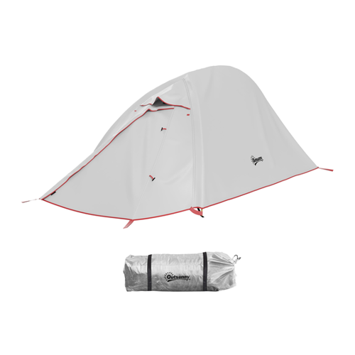 Bild von Outsunny Zelt Camping mit Doppeldach 2000mm - Ideales Tunnelzelt für Ihr nächstes Abenteuer