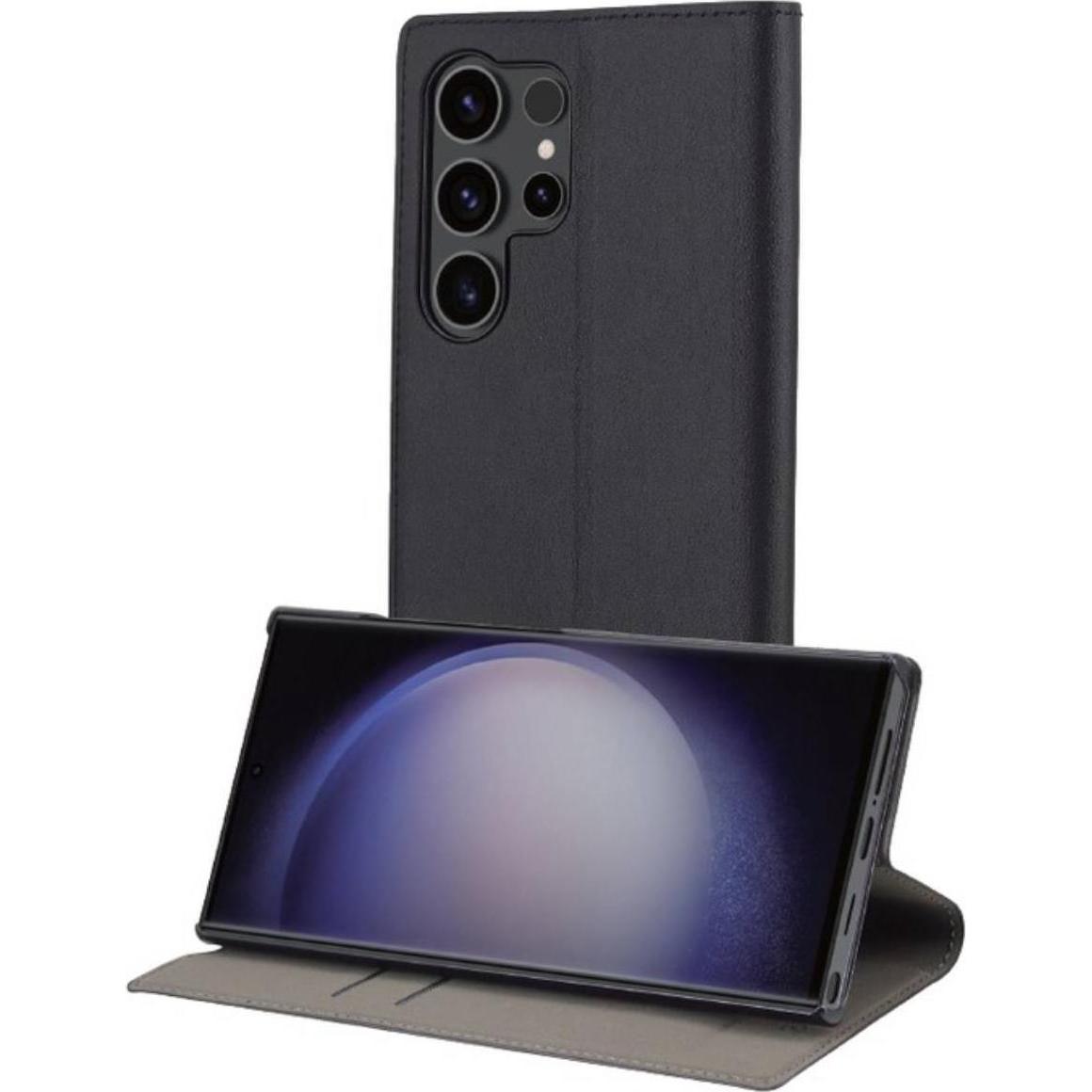 Bild von Muvit Folio Stand Samsung Galaxy S24 Ultra (Samsung Galaxy S24 Ultra), Smartphone Hülle, Schwarz