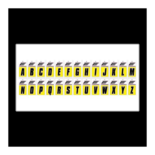 Bild von BMX Buchstaben Aufkleber in Schwarz