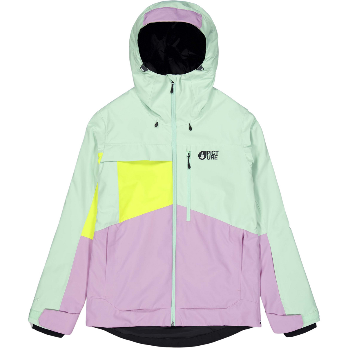 Bild von PICTURE SEEN Jacke 2025 silt green acidlime orchid - L