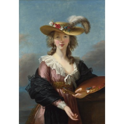 Bild von Grafika Kids Elisabeth Vigée-Lebrun: Self-portrait in a Straw Hat, 1782 12 Teile Puzzle Grafika-F-31292