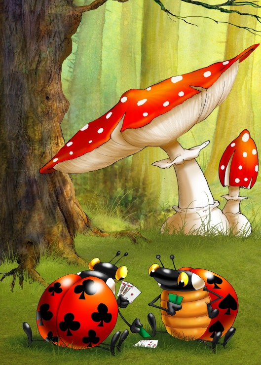 Bild von Grafika François Ruyer - Poker des Coccinelles 300 Teile Puzzle Grafika-F-32645