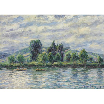 Bild von Grafika Francis Picabia - Ufer der Yonne, Sonnenspiegelung, 1906 500 Teile Puzzle Grafika-F-33403
