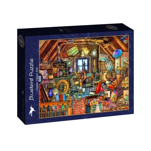 Bild von Bluebird Puzzle Hidden Object Attic 500 Teile - Entdecken und Rätseln