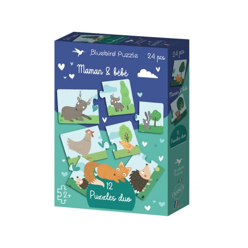 Bild von Bluebird Puzzle Puzzles duo - Mama & Baby 24 Teile Puzzle