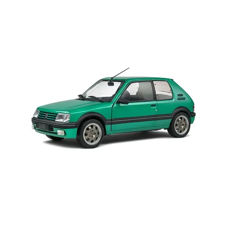 Bild von Solido Modellauto Peugeot 205 GTI Griffe 1992 grün, Maßstab 1:18
