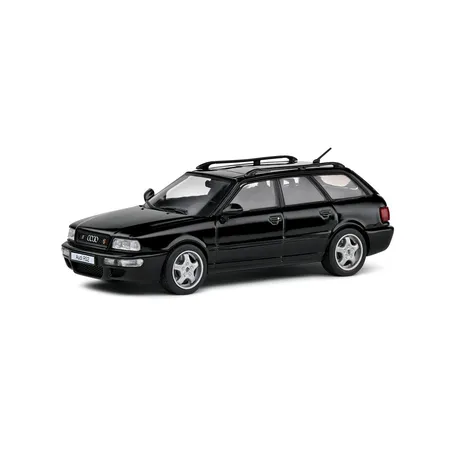 Bild von Solido Modellauto Audi RS2 Avant Kombi 1995 schwarz, Maßstab 1:43