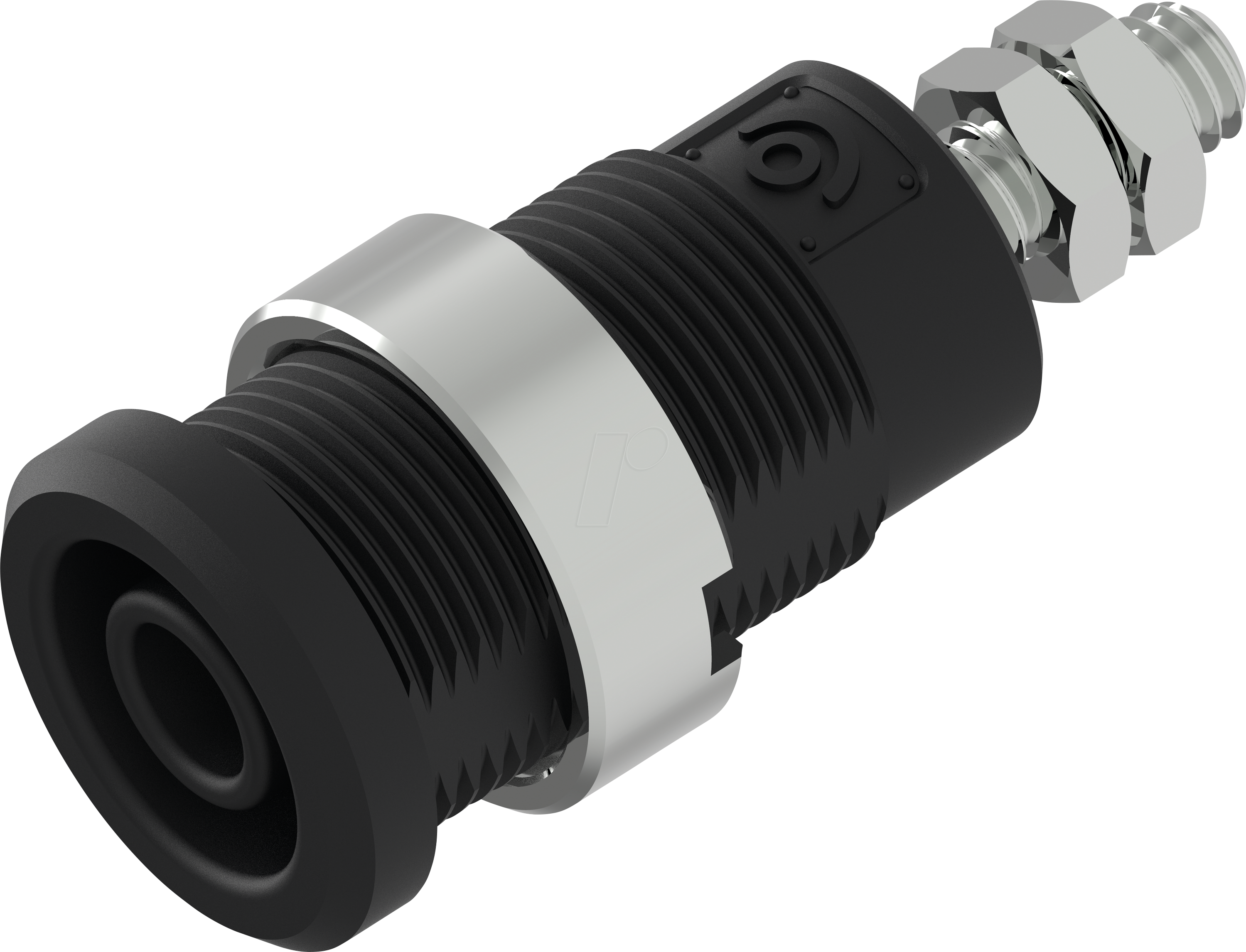 Bild von PJP 3265-C-SW - Sicherheits-Bananenbuchse, 4 mm, M4, schwarz