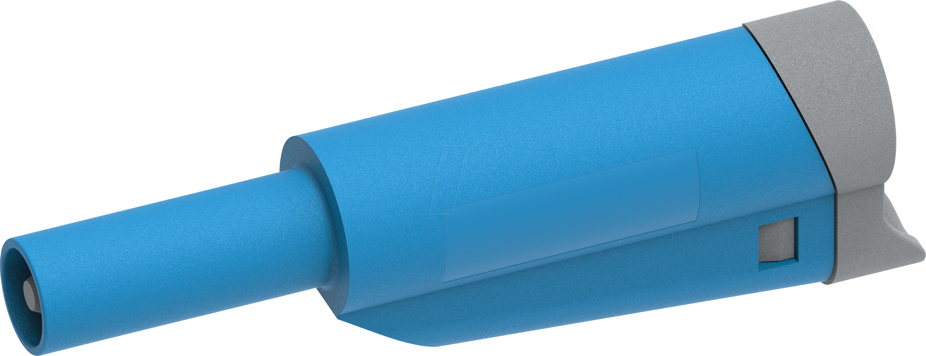 Bild von PJP 1076-BL - DIY Bananenstecker, 4 mm, stapelbar, blau