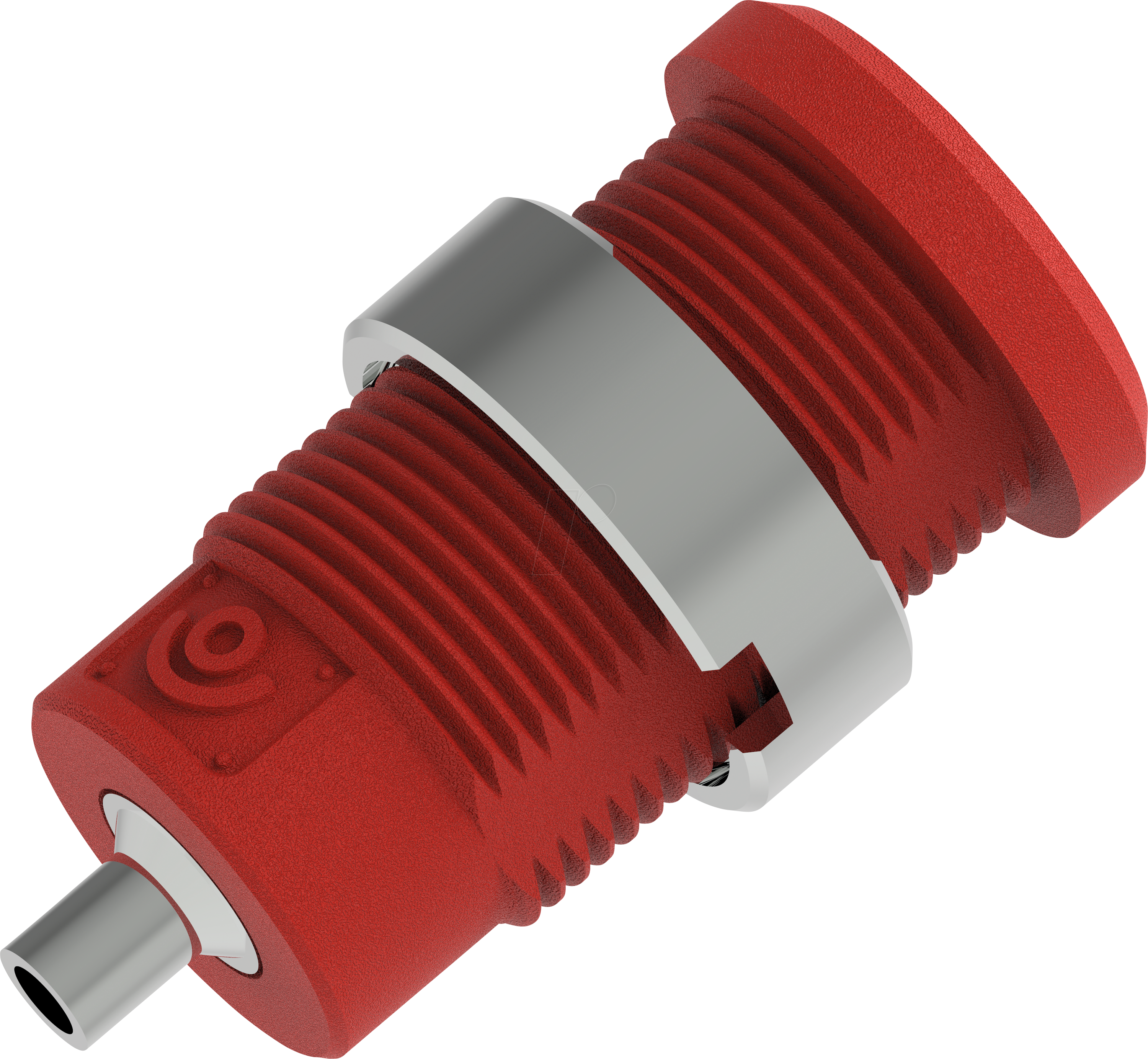 Bild von PJP 3274-C-R - Sicherheits-Bananenbuchse, 4 mm, Flachstecker, rot