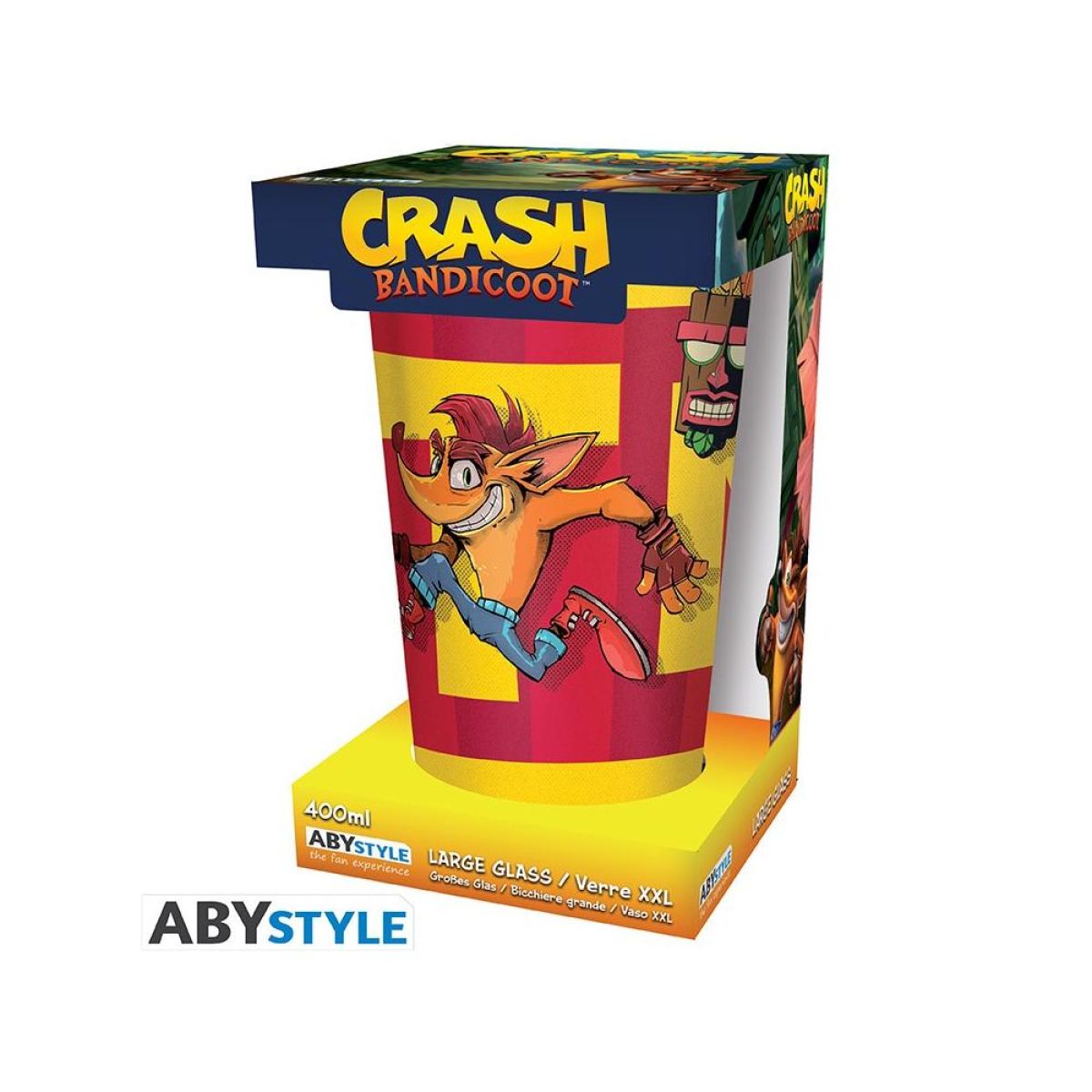 Bild von Crash Bandicoot - Trinkglass 400 ml