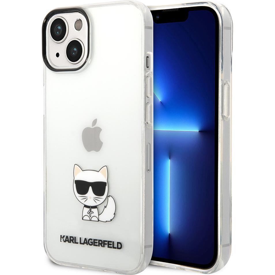 Bild von Karl Lagerfeld Hard Cover Choupette Body Logo Transparent, f??r Apple iPhone 14 Plus, KLHCP14MCTTR (Apple iPhone 14 Plus), Smartphone Hülle, Transparent