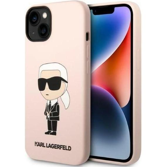 Bild von Karl Lagerfeld KLHCP14MSNIKBCU iPhone 14 Plus 6.7" hardcase purple/purple Silicone Ikonik (Apple iPhone 14 Plus), Smartphone Hülle, Pink