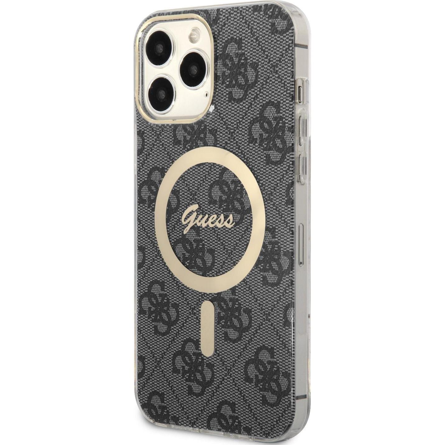 Bild von Guess GUHMP14XH4STK iPhone 14 Pro Max 6.7" czarny/black hardcase 4G MagSafe (Apple iPhone 14 Pro Max), Smartphone Hülle, Schwarz