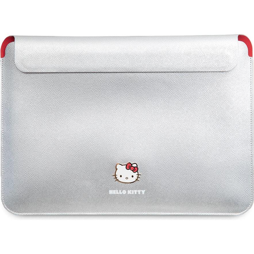 Bild von Hello Kitty Sleeve HKCS14PGHDLMS 14" srebrny/silver PU Metal Logo (14"), Notebooktasche, Silber