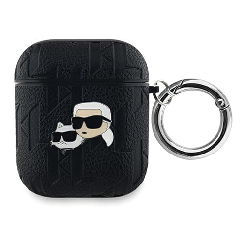 Bild von Karl Lagerfeld KLA2PGKCPK AirPods 1/2 Cover Monogram Karl & Choupette Head