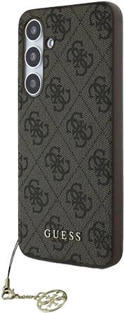 Bild von Guess GUHCS24FEGF4GBR S24 FE S721 brown/brown hardcase 4G Charms Collection (Samsung Galaxy S24 FE), Smartphone Hülle, Braun