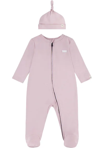 Bild von Levi's® Kids Neugeborenen-Geschenkset LVN FOOTED COVERALL & HAT SET (Set, 2-tlg) UNISEX