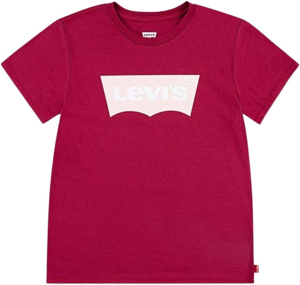 Bild von Levi's Baby-Mädchen LVG Batwing Tee T-Shirt, Classic Red Plum, 8-9 Jahre