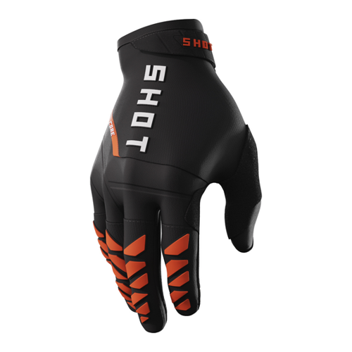 Bild von Shot Core Motocross Handschuhe – schwarz-orange, Größe L für Männer