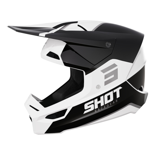 Bild von Shot Furious Bolt Motocross Helm – schwarz-weiss, Größe XL für Männer