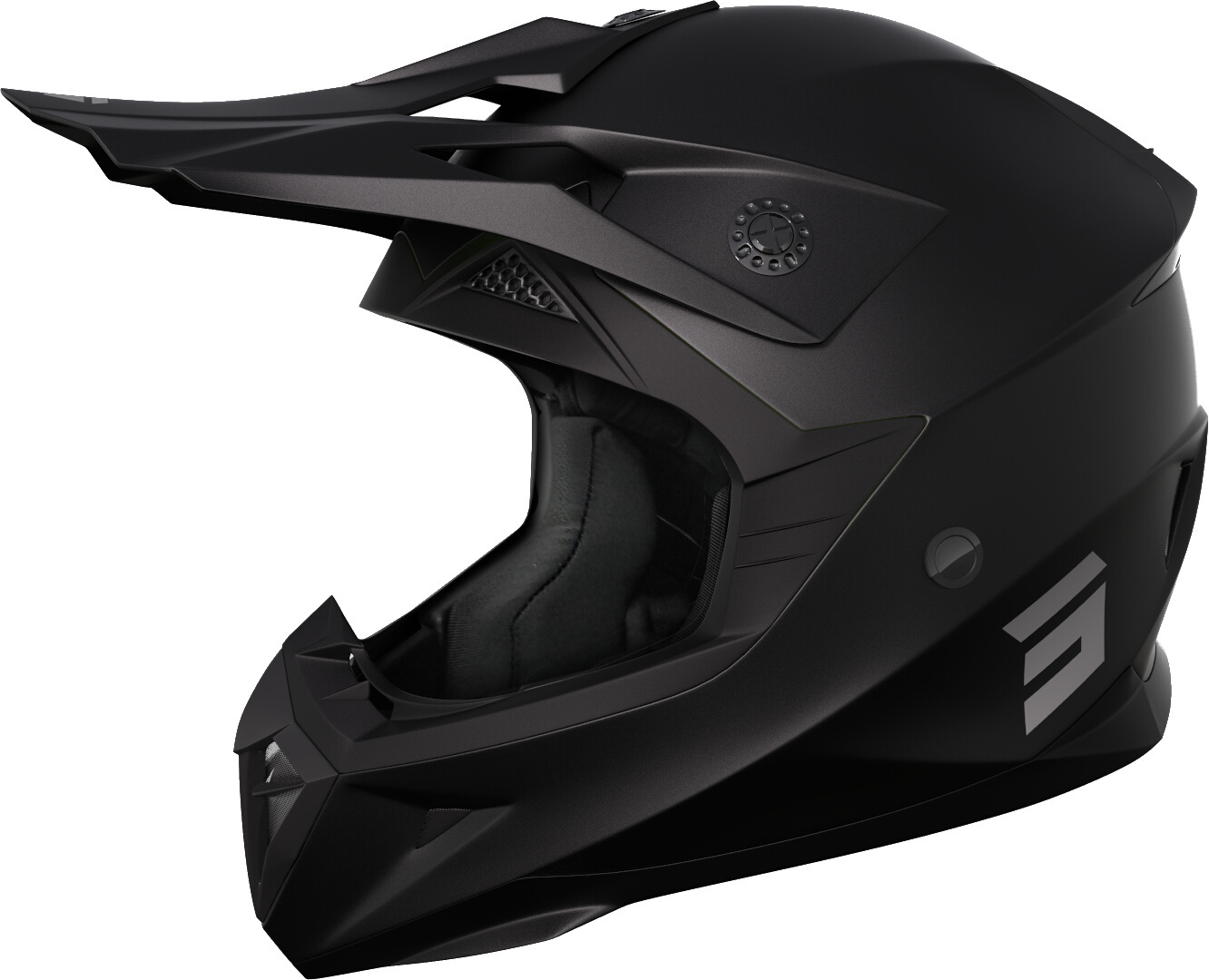 Bild von Shot Pulse Solid 2.0 Motocrosshelm, schwarz, Größe S für Männer