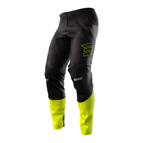 Bild von Shot Contact Patrol Motocross Hose für Männer - Schwarz-Gelb, Größe 36