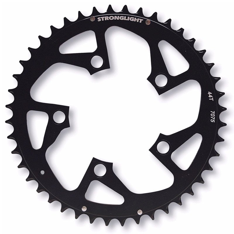 Bild von STRONGLIGHT Kettenblatt MTB 5-Arm, 94 mm Lochkreis, Alu 7075, 42 Z., schwarz, Mit CSA-Steighilfen, Shimano kompatibel, hart anodisiert