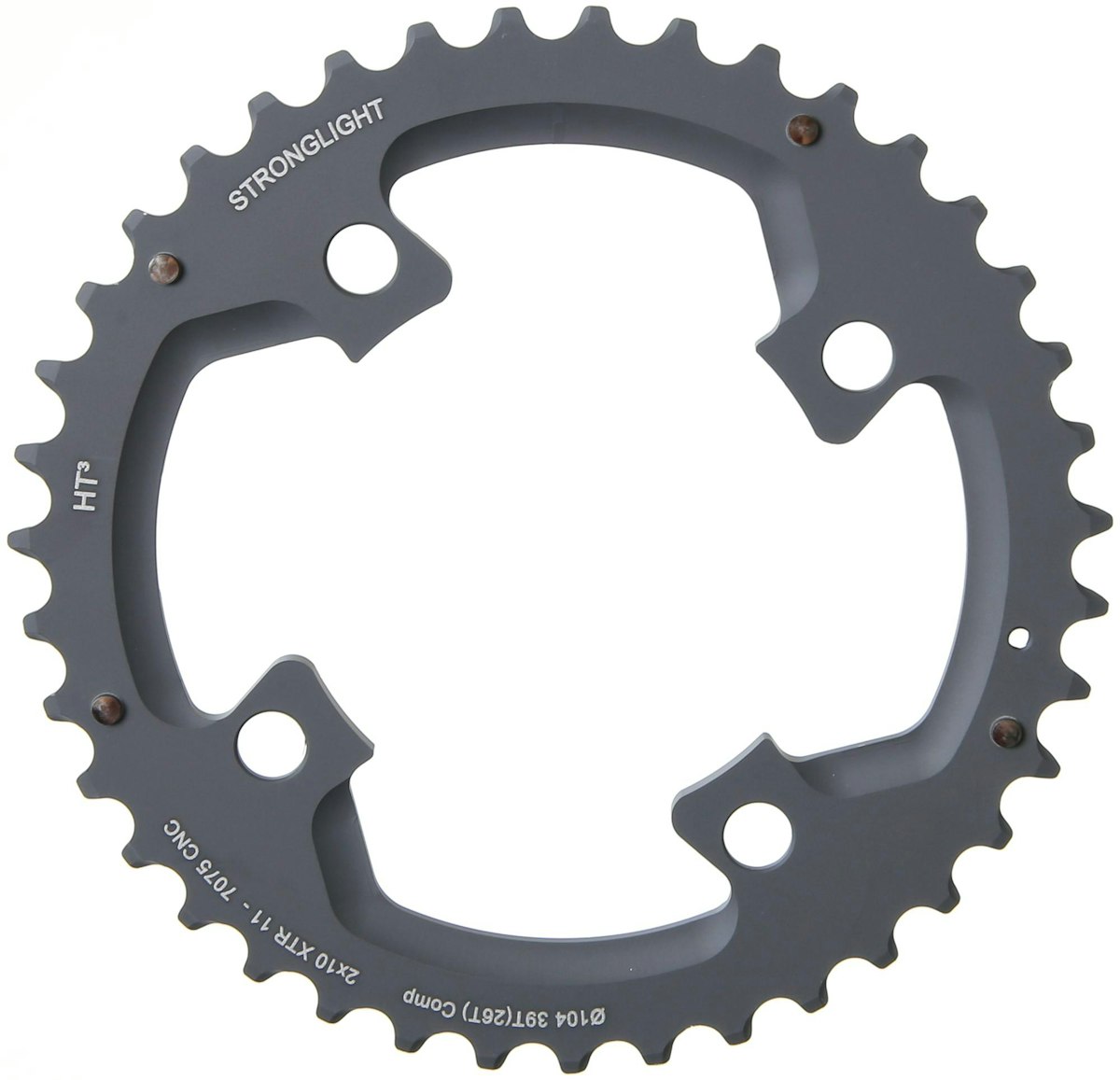 Bild von Stronglight Ht3 Exterior 4b Shimano Xtr M980 104 Bcd Chainring Silber 39t