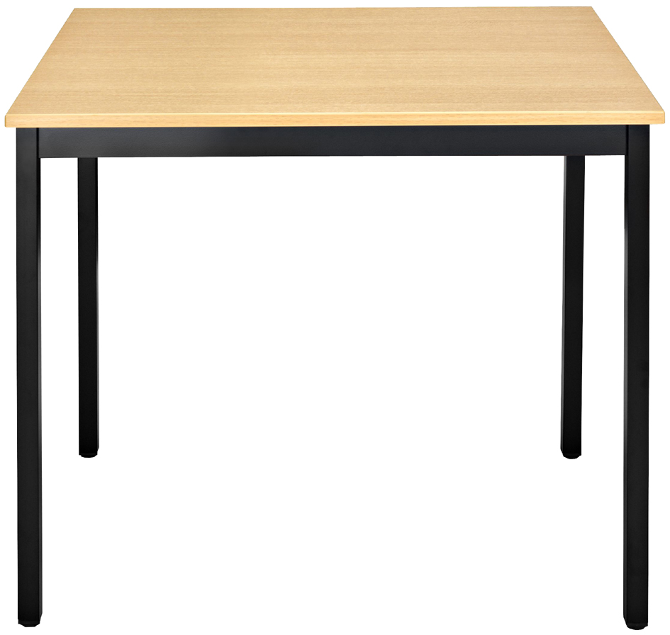 Bild von SODEMATUB Mehrzwecktisch buche, schwarz rechteckig, Vierkantrohr schwarz, 120,0 x 60,0 x 74,0 cm