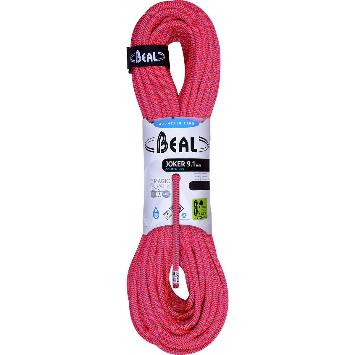 Bild von Beal - Joker 9,1 mm Golden Dry - Einfachseil Gr 60 m rot