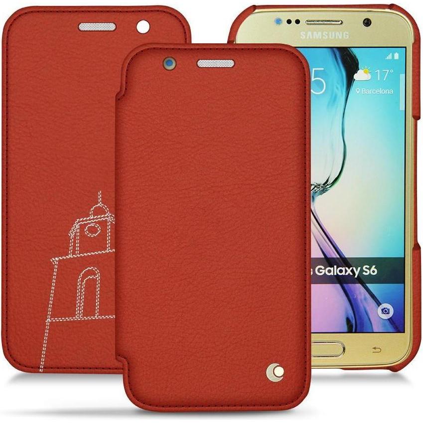 Bild von Noreve Lederschutzhülle horizontal (Samsung Galaxy S6), Smartphone Hülle, Orange