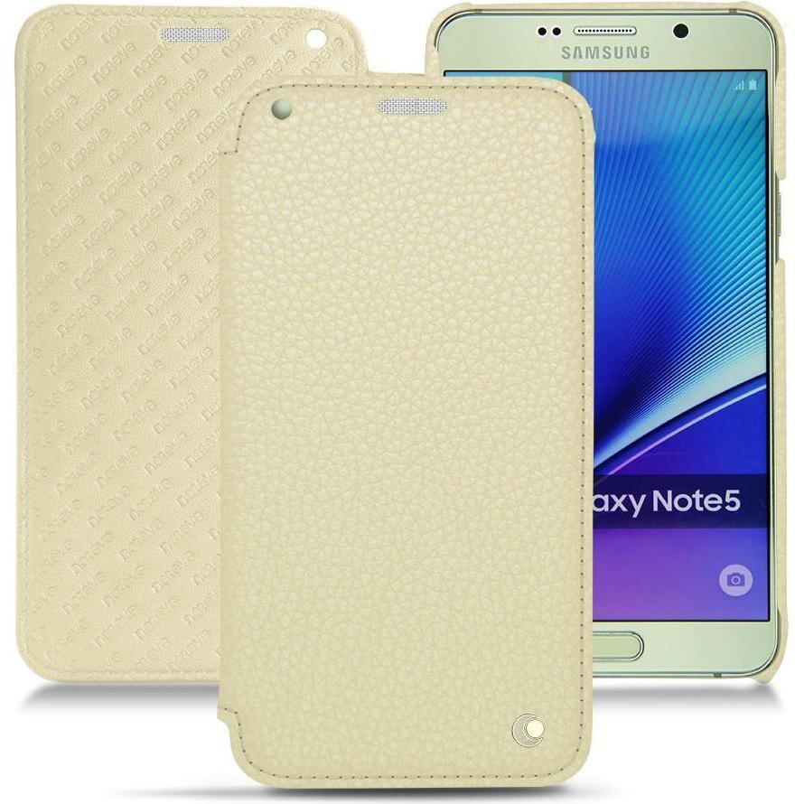 Bild von Noreve Lederschutzhülle horizontal (Samsung Galaxy Note 5), Smartphone Hülle, Weiss