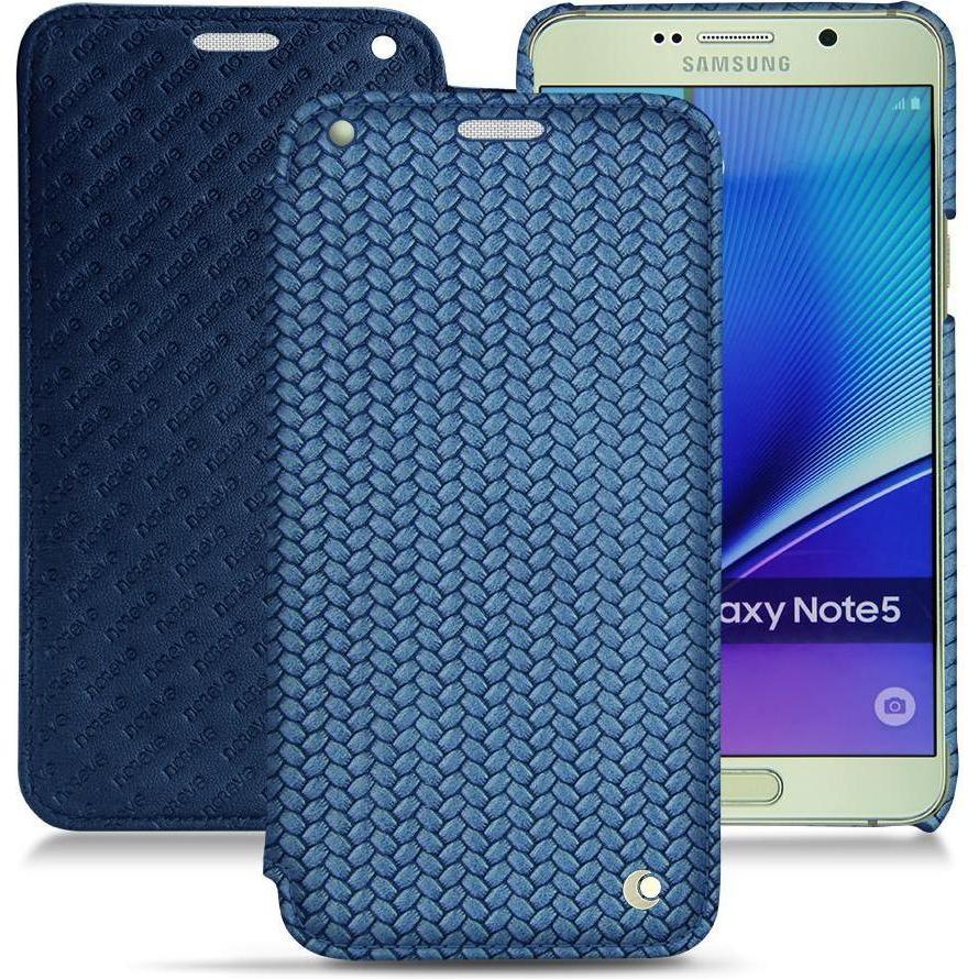 Bild von Noreve Lederschutzhülle horizontal (Samsung Galaxy Note 5), Smartphone Hülle, Blau