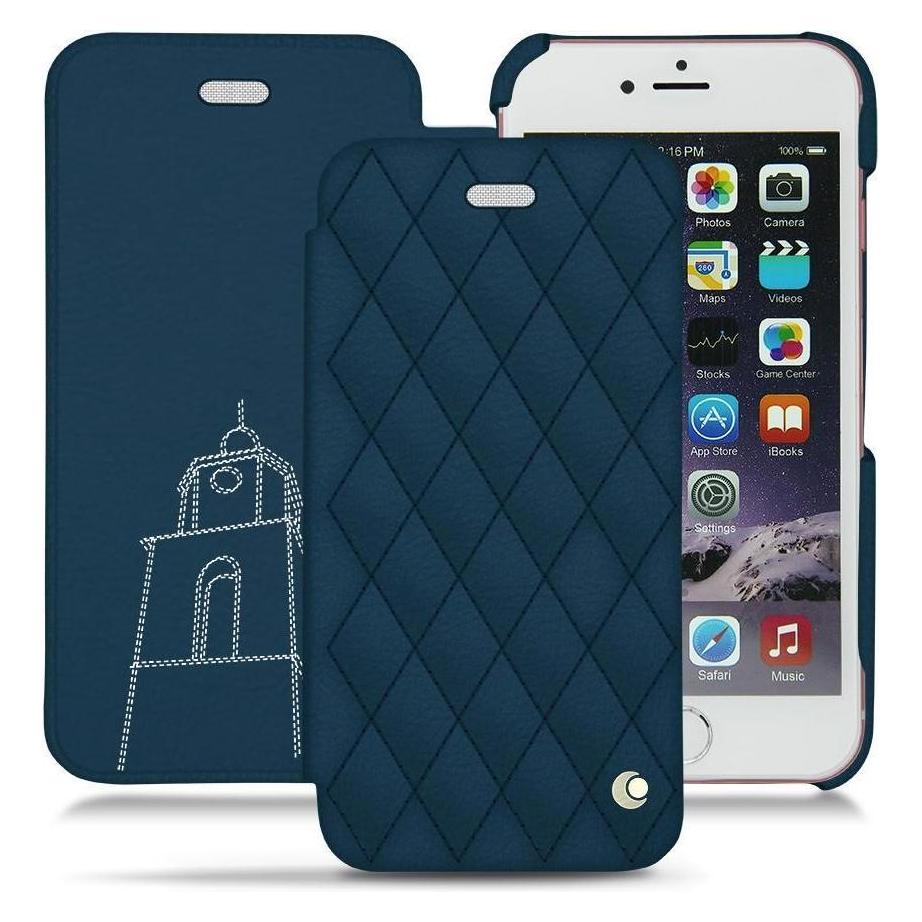 Bild von Noreve Lederschutzhülle horizontal (Apple iPhone 6s Plus), Smartphone Hülle, Blau