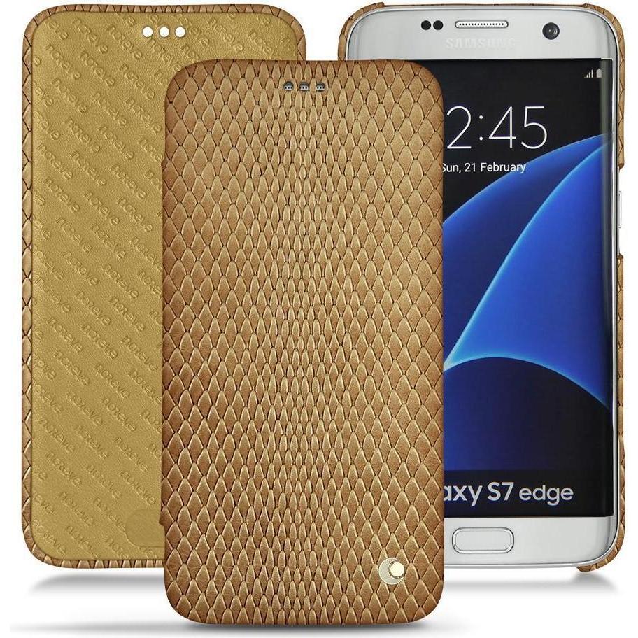 Bild von Noreve Lederschutzhülle horizontal (Samsung Galaxy S7 Edge), Smartphone Hülle, Beige