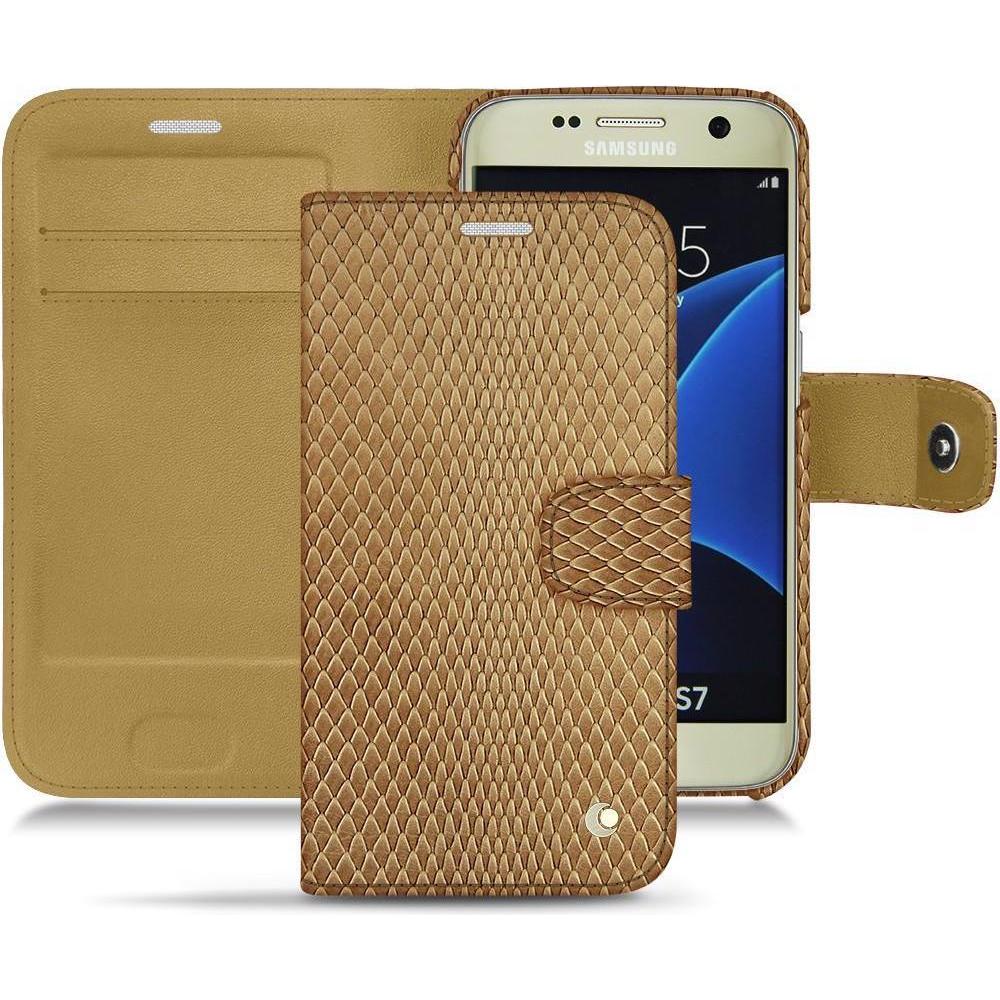 Bild von Noreve Lederschutzhülle Wallet (Samsung Galaxy S7), Smartphone Hülle, Beige