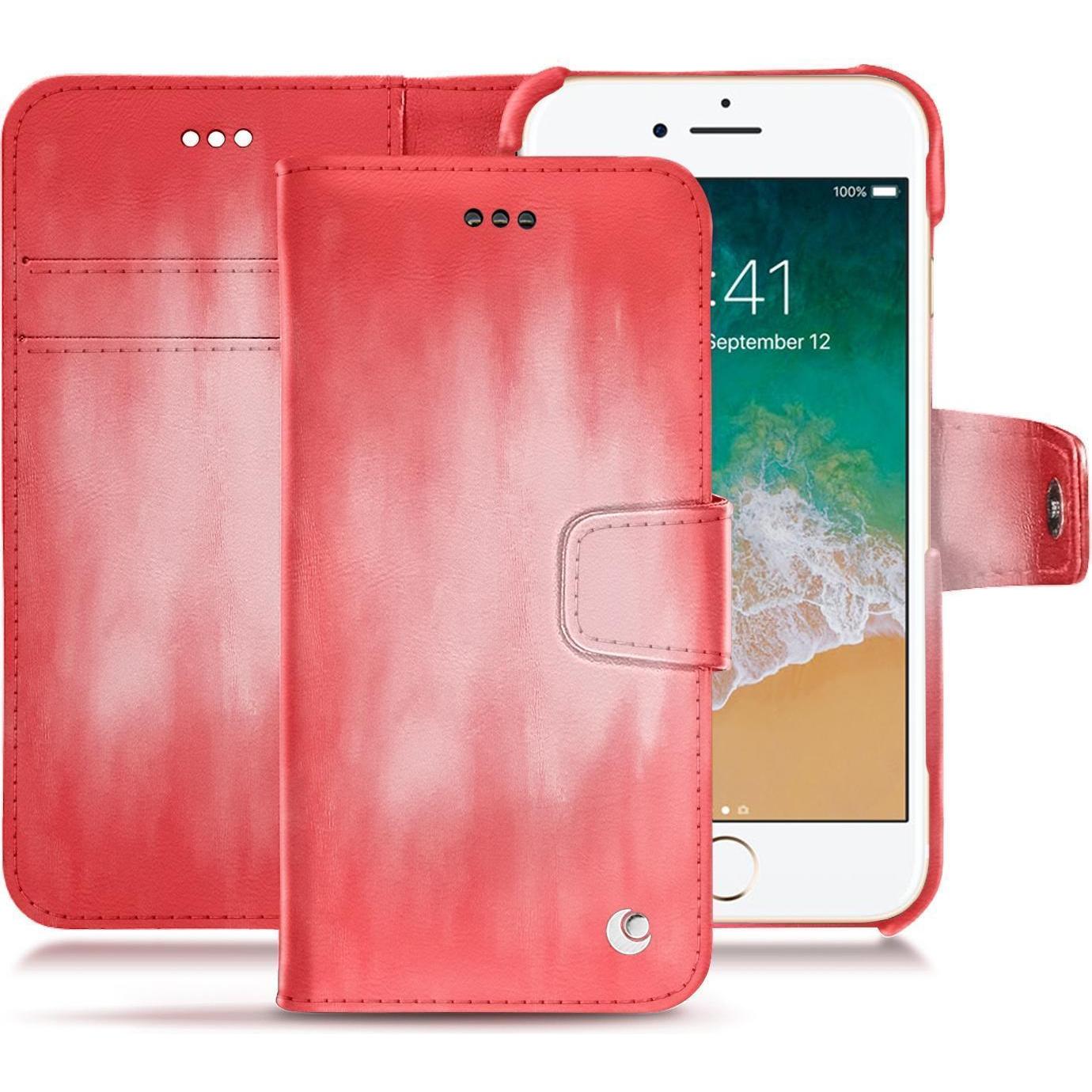 Bild von Noreve Lederschutzhülle Wallet (Apple iPhone 7), Smartphone Hülle, Rosa