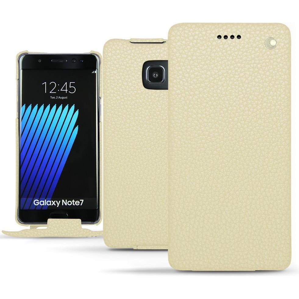 Bild von Noreve Lederschutzhülle vertikal (Samsung Galaxy Note 7), Smartphone Hülle, Weiss