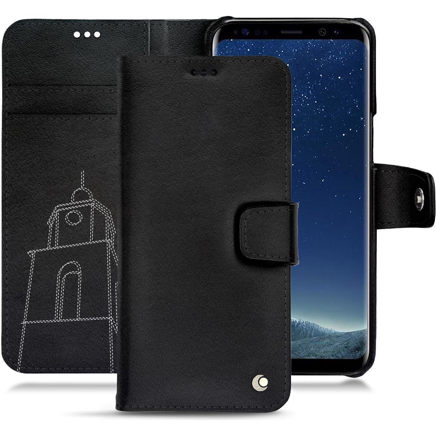 Bild von Noreve Lederschutzhülle Wallet (Samsung Galaxy S8+), Smartphone Hülle, Schwarz