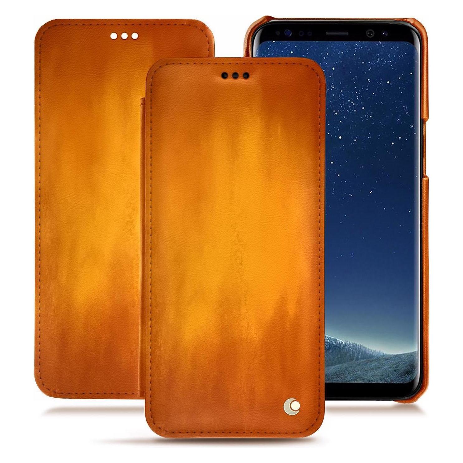 Bild von Noreve Lederschutzhülle horizontal (Samsung Galaxy S8+), Smartphone Hülle, Orange