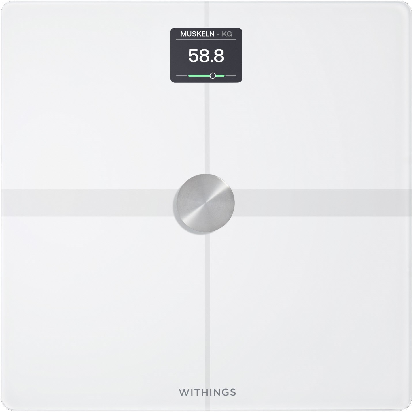 Bild von Withings Personenwaage Body Smart, einschließlich Körperfett-/Muskelmasse, automatische Erkennung und Verfolgung von bis zu 8 Benutzern
